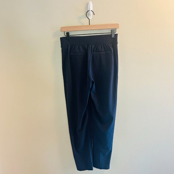 Athleta Brooklyn Mid Rise Ankle Pant Size 0 Navy Blue Pants Comfy Travel Neutral - Picture 6 of 11